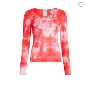 NWOT Helmut Lanf Tie-Dye Long Sleeve Top